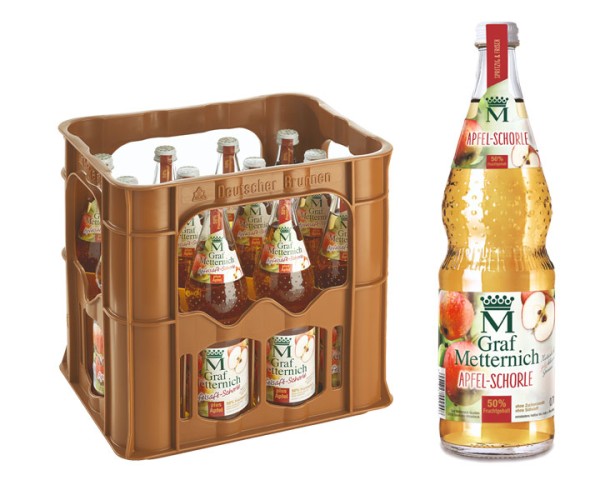 Graf Metternich Apfel-Schorle Kiste 12x0,7 ltr