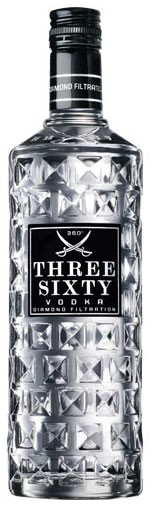 Three Sixty Vodka Flasche 0,7 ltr.